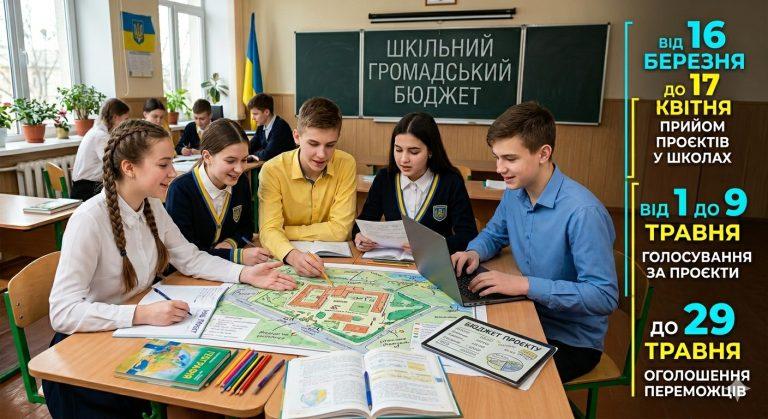 ШКІЛЬНИЙ ГРОМАДСЬКИЙ БЮДЖЕТ — МОЖЛИВІСТЬ ДЛЯ УЧНІВ ЗМІНЮВАТИ СВОЄ ОСВІТНЄ СЕРЕДОВИЩЕ