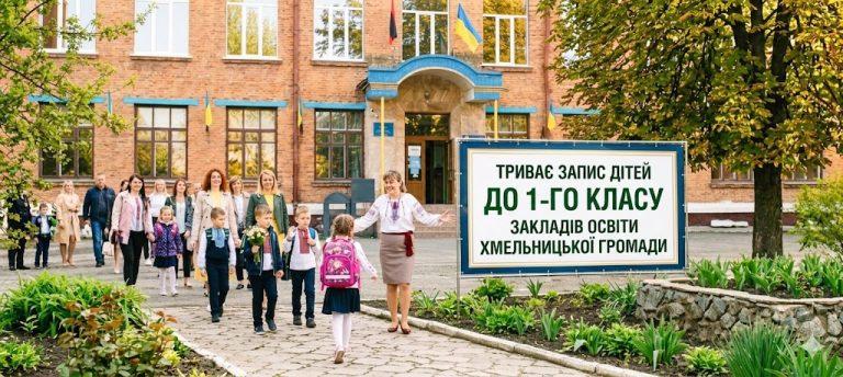 ТРИВАЄ ЗАПИС ДІТЕЙ ДО 1-ГО КЛАСУ ЗАКЛАДІВ ОСВІТИ ХМЕЛЬНИЦЬКОЇ ГРОМАДИ